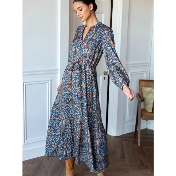 Emerson Fry India Collection Frances 3 Dress - Tamara Size Medium - Picture 2 of 13